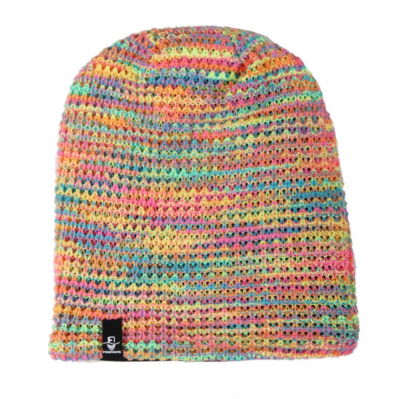 Ruphedy Women Slouchy Beanie Hat Knit Long Baggy Slouch Skull Cap for Winter (B08w-Yellow/Multi) - Image 3